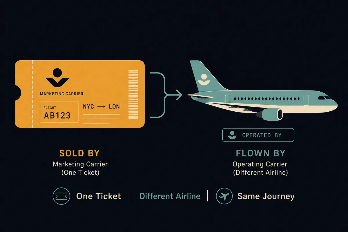 How one ticket can be sold by one airline but flown by another on a codeshare